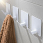 DELITON 26lb Heavy Duty Adhesive Towel Hooks, No-Damage 4 Pack Matte Black