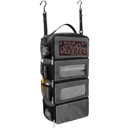 Olosar Suitcase Organizer, Travel Luggage Organizer Portable Hanging Travel Shelves Collapsible Hanging Packing Cubes for Carry on Suitcase