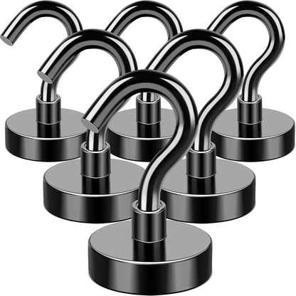 MIKEDE 85LBS+ Magnetic Hooks, Strong Cruise Cabin Ship Essentials Black
