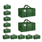 Moving Bags Extra Large 8 Pack - Heavy Duty Storage Totes with Wrap-Around Handles & Reinforced Zippers - Foldable Moving Box Alternative, Water-Resistant for Dorm, Closet & Under Bed Storage (Clear)