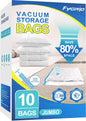 Fygrip 80% Space Saver Vacuum Storage Bags with Hand Pump, 10 Medium