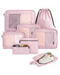 LIGHT FLIGHT 8 Set Packing Cubes for Travel, Cruise Ship Travel Essentials