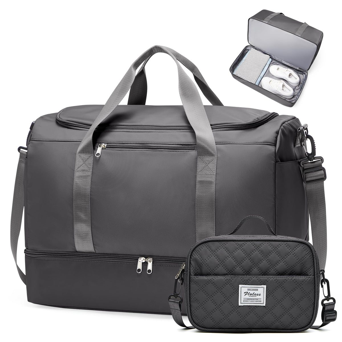 Extra Large Travel Duffel Bag, Carry-On Weekender Bags for Women Travel