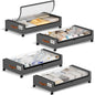 Yecaye 60L Under Bed Storage with Wheels, 2 Pack, Black