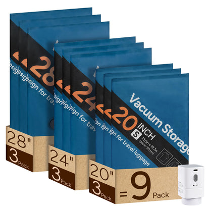 Oxford Fabric Vacuum Storage Bags for Travel, Tear & Scratch Resistant