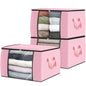 Fab totes 6 Pack Storage Bags for Clothes Blanket Storage Bins with Lids