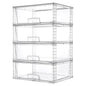 Vtopmart 2 Pack Large Clear Stackable Plastic Storage Drawers for Closet
