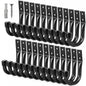 Heavy Duty Garage Storage Hooks, 12-piece Bike Hooks for Garage Wall, Utility Garage Hooks, Wall Mount J Hook for Hanging, Large Metal Storage Organizer Tool, Extension Cord Hanger