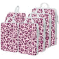 4 Set Compression Packing Cubes For Travel Bags Organizer For Luggage Suitcase Organizer, Compression Bags For Travel Accessories Luggage Storage Set (4 Pcs, Pink Leoparda)