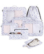 LIGHT FLIGHT 8 Set Packing Cubes for Travel, Cruise Ship Travel Essentials