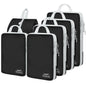4 Set Compression Packing Cubes For Travel Bags Organizer For Luggage Suitcase Organizer, Compression Bags For Travel Accessories Luggage Storage Set (4 Pcs, Pink Leoparda)