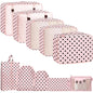 Packing Cubes for Travel 8 Set Luggage Organizer Bags
