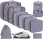 BAGAIL 6 Set/8 Set/10 Set Packing Cubes Various Sizes Packing Organizer for Travel Accessories Luggage Carry On Suitcase