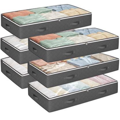 Budding Joy Under Bed Storage Containers, Storage Bins with Clear Lids