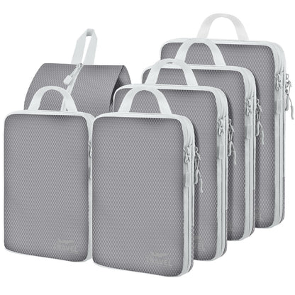 4 Set Compression Packing Cubes For Travel Bags Organizer For Luggage Suitcase Organizer, Compression Bags For Travel Accessories Luggage Storage Set (4 Pcs, Pink Leoparda)