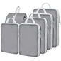 4 Set Compression Packing Cubes For Travel Bags Organizer For Luggage Suitcase Organizer, Compression Bags For Travel Accessories Luggage Storage Set (4 Pcs, Pink Leoparda)