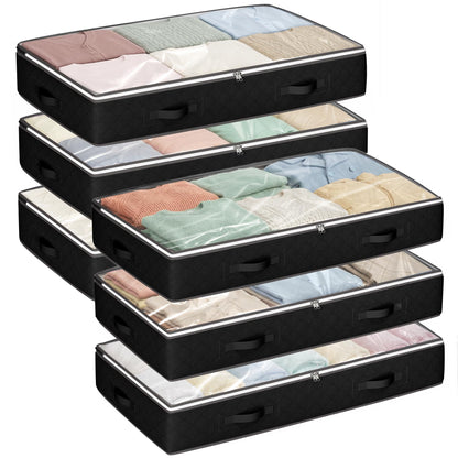 Budding Joy Under Bed Storage Containers, Storage Bins with Clear Lids