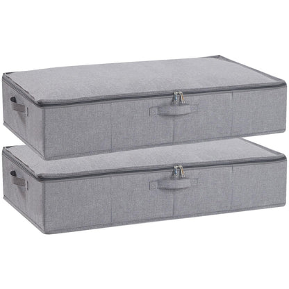 Underbed Storage Organizers,Beige,1 Pack,23.6x11.8x5.9 Inch