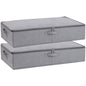 Underbed Storage Organizers,Beige,1 Pack,23.6x11.8x5.9 Inch