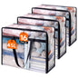 Lifewit 45L Clear Clothes Storage Bags,Plastic Foldable Blanket Storage Bag
