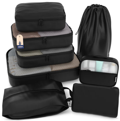 Shacke 5 Set Packing Cubes for Travel with Laundry Bag (Green Grass)