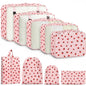 9 Set Packing Cubes for Travel Essentials - Lightweight Carry-On Luggage Organizer Bags with Shoe, Clothes & Laundry Bags for Airplane, Family & Business Travel, Leopard print