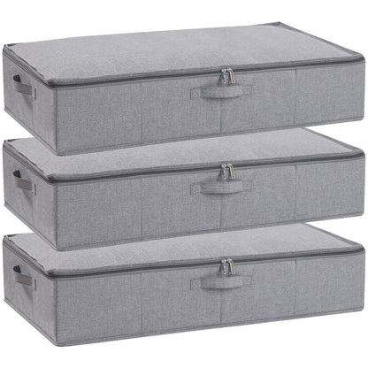 Underbed Storage Organizers,Beige,1 Pack,23.6x11.8x5.9 Inch