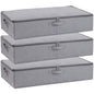 Underbed Storage Organizers,Beige,1 Pack,23.6x11.8x5.9 Inch