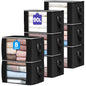 90L Large Storage Bags, 6 Pack Clothes Storage Bins Closet Organizers