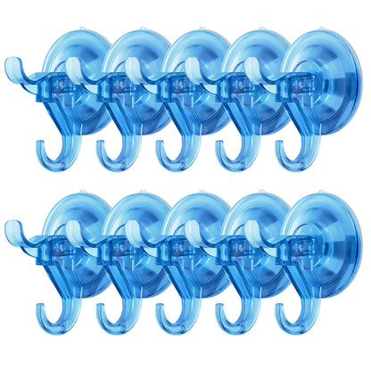 Antimbee 3 Pack Suction Cup Hooks, Clear Suction Cup Hanger, Removable Small Suction Cups for Shower, Bathroom, Glass, Door, Windows, Kitchen-Max Hanging up to 11 lbs on Smooth Surface