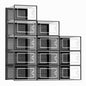 Kuject X-Large Shoe Storage Boxes 12 Pack, Clear Stackable Shoe Organizer