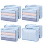 Silkfly 4 Pcs XL Packing Cube for Travel Luggage,Simple,Gray
