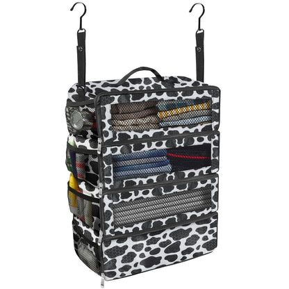 Olosar Suitcase Organizer, Travel Luggage Organizer Portable Hanging Travel Shelves Collapsible Hanging Packing Cubes for Carry on Suitcase