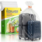 45x65 Inch Extra Large Clear Plastic Storage Bag for Luggage Cover, 8 Pack
