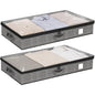 Under Bed Storage Containers 4 Pack Reinforced Underbed Organizer Box