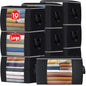 Fab totes 6 Pack Storage Bags for Clothes Blanket Storage Bins with Lids