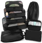Shacke 5 Set Packing Cubes for Travel with Laundry Bag (Green Grass)