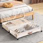 Under Bed Storage Containers with Wheels Large Underbed Shoes Blankets Clothes Toy Storage Drawers for College Dorms Bedrooms Nursery Rooms Organization (Grey 2 Pack, 7.5in height(36"x16.6"x7.48"))