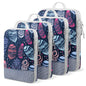 4 Set Compression Packing Cubes For Travel Bags Organizer For Luggage Suitcase Organizer, Compression Bags For Travel Accessories Luggage Storage Set (4 Pcs, Pink Leoparda)