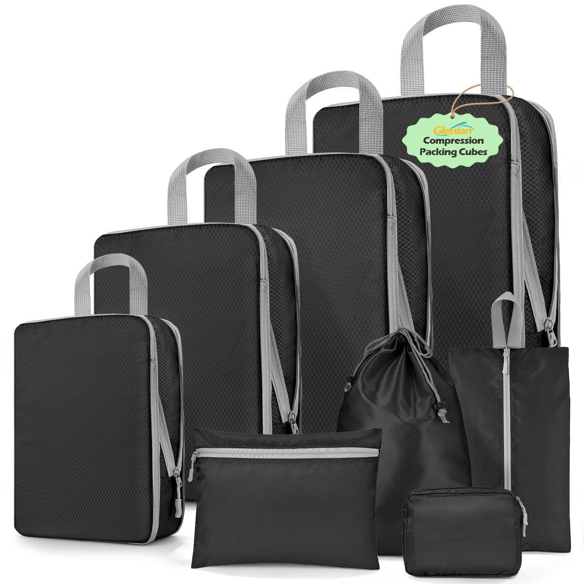 8-Set Compression Packing Cubes for Travel