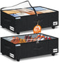 punemi 6.7 in Tall Sturdy Under Bed Storage Containers with Lid, 2Pack,Gray