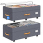 Budding Joy 80L 2 Pack Adjustable Under Bed Storage with Wheels