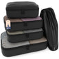 Shacke 5 Set Packing Cubes for Travel with Laundry Bag (Green Grass)