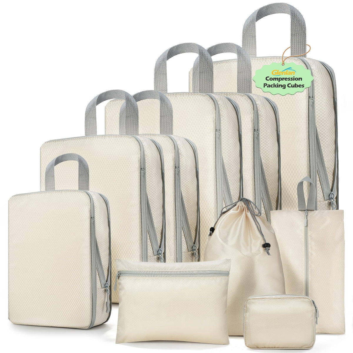 8-Set Compression Packing Cubes for Travel