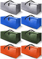 Cosy Family 8 Pack Heavy Duty Extra Large Moving Bags with Backpack Straps - Strong Handles & Zippers, Storage Totes For Space Saving, Fold Flat, Alternative to Moving Box (Set of 8, Blue)