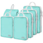 4 Set Compression Packing Cubes For Travel Bags Organizer For Luggage Suitcase Organizer, Compression Bags For Travel Accessories Luggage Storage Set (4 Pcs, Pink Leoparda)