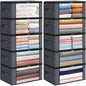 Fab totes 6 Pack Storage Bags for Clothes Blanket Storage Bins with Lids