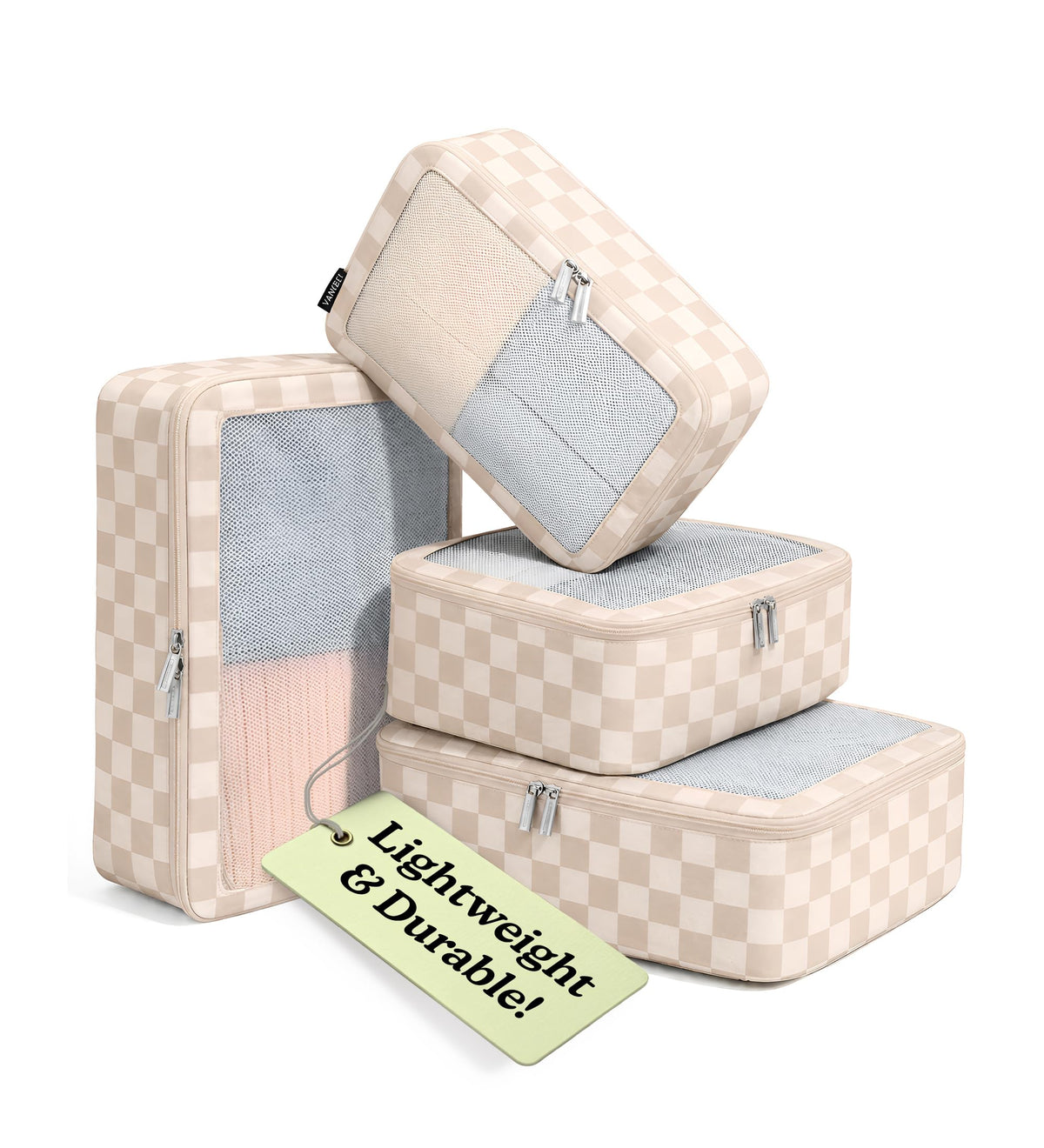 Vandel TSA-Friendly Packing Cubes for Carry On, Mesh Suitcase Organizer Bag