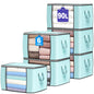 90L Large Storage Bags, 6 Pack Clothes Storage Bins Closet Organizers