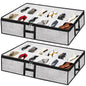 Under Bed Storage Organizer for Closet 2pc-24 Pairs Shoe Boxes